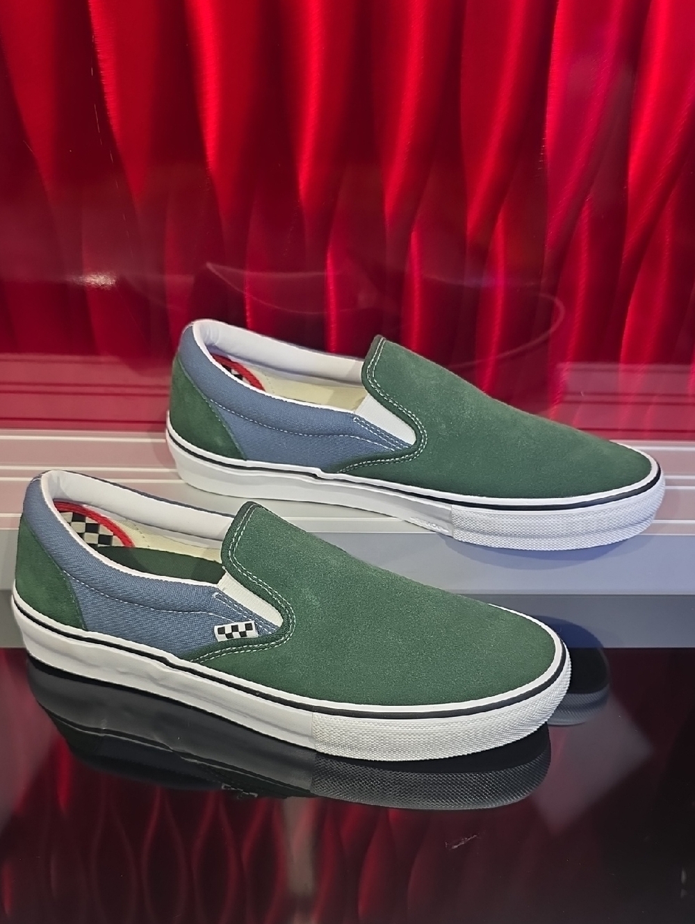 Vans Skate Slip-On Mountain View Green Blue Men’s 11.5 Women’s 13